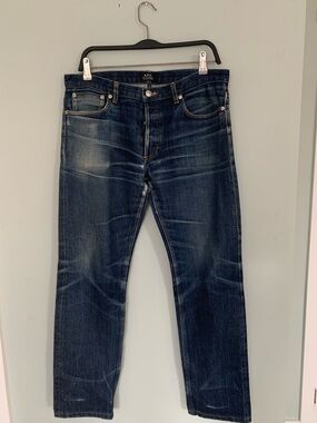 A.P.C. Men’s Indigo Straight Jeans